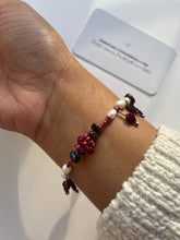 Load image into Gallery viewer, Feeling Safe, Buddha Charm, Garnet X Pearl Bracelet