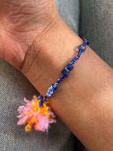Load image into Gallery viewer, Nazar Rose Pom Bracelet