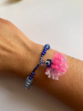 Load image into Gallery viewer, Nazar Rose Pom Bracelet
