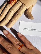 Load image into Gallery viewer, Carnelian Micro Ring Stack