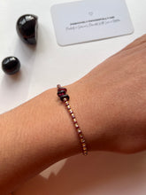 Load image into Gallery viewer, Dainty Garnet Bracelet