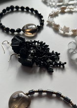 Load image into Gallery viewer, Black Tourmaline Waterfall Earrings