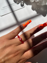 Load image into Gallery viewer, Red Nazar Ring