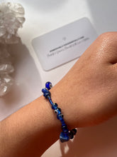 Load image into Gallery viewer, Nazar X Lapis, Protection & Higher Guidance Charm Bracelet