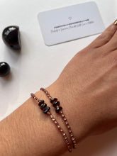 Load image into Gallery viewer, Dainty Garnet Bracelet