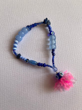Load image into Gallery viewer, Nazar Rose Pom Bracelet