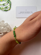Load image into Gallery viewer, Green nazar charm bracelet