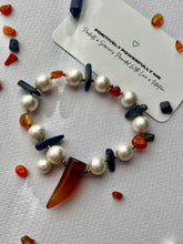 Load image into Gallery viewer, Focus and courage - Carnelian X Lapis Lazuli Bracelet