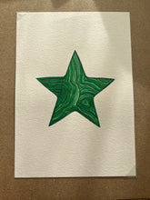 Load image into Gallery viewer, Malachite Star Watercolour Original