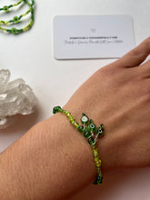 Load image into Gallery viewer, Green nazar charm bracelet
