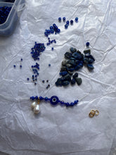 Load image into Gallery viewer, Nazar X Pearl Charm Bracelet - Protection, Emotional Balance, Calm, Focus
