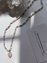 Load image into Gallery viewer, Dose Of Love - 16" Hand Knotted Rose Quartz Pendant Necklace
