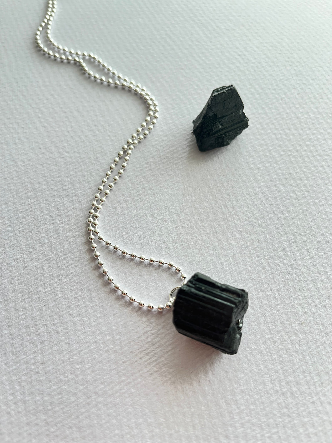 Black Tourmaline Pendant Necklace