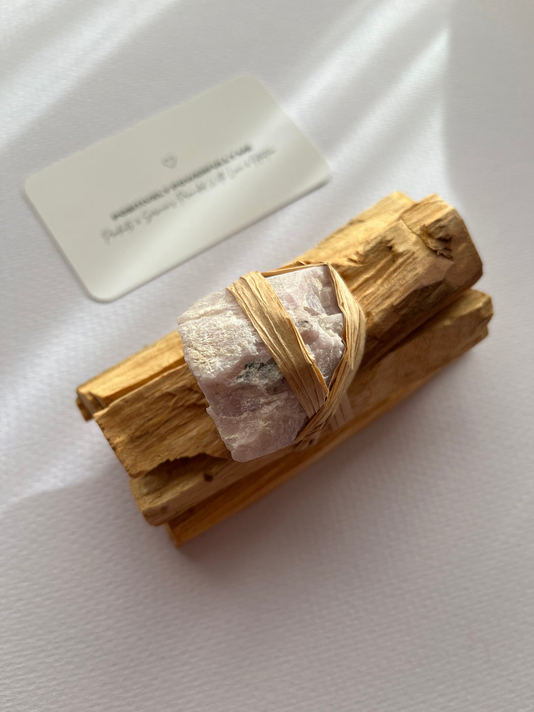 Palo Santo & Kunzite Set