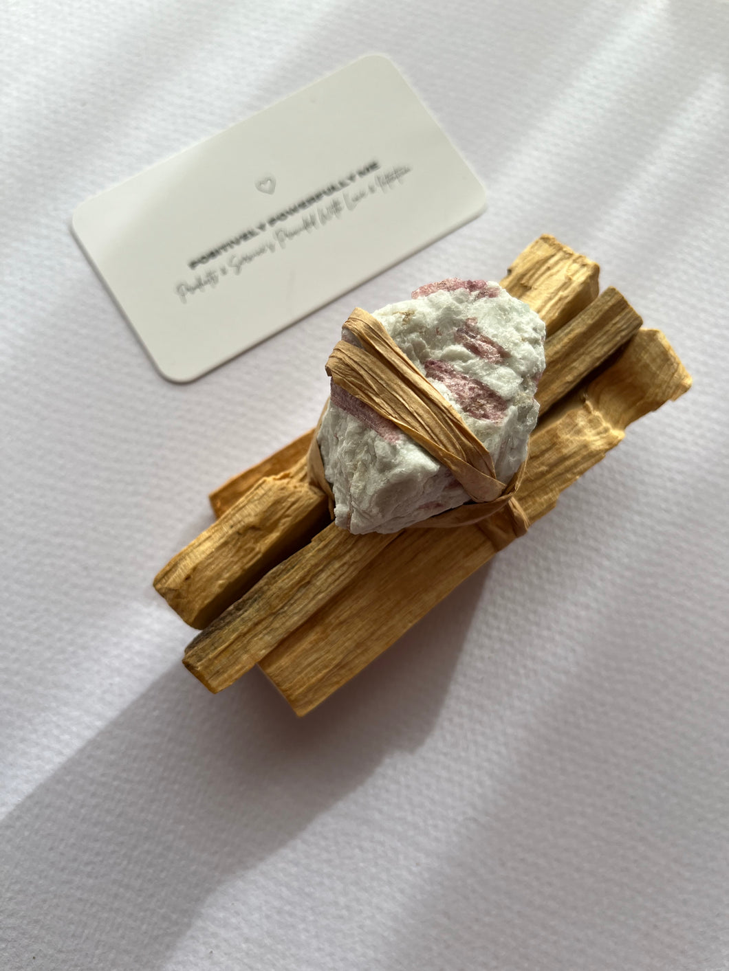 Palo Santo & Pink Tourmaline Set