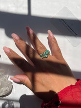 Load image into Gallery viewer, Turquoise Triple Ring Stack 1*
