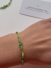 Load and play video in Gallery viewer, Green Nazar Bracelet
