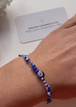 Load and play video in Gallery viewer, Iridescent Nazar Quad Bracelet
