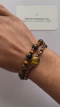 Load and play video in Gallery viewer, Grounding Tigers Eye Bracelet Duo
